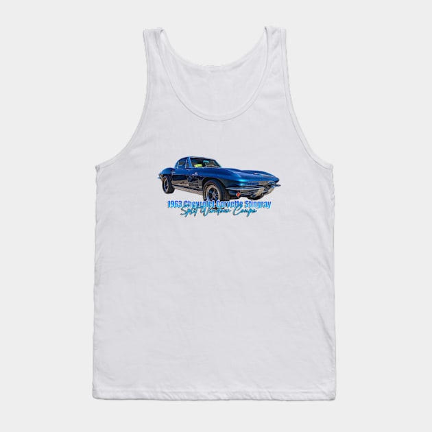 1963 Chevrolet Corvette Stingray Split Window Coupe Tank Top by Gestalt Imagery